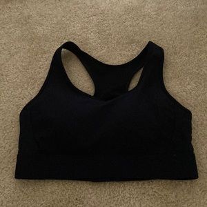 Zyia molded cup black ribbed sports bra.  Great condition